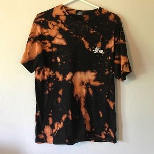 Stussy acid wash t shirt